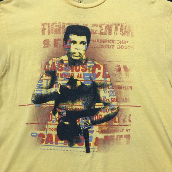 Cassius Clay Mahammad Ali Yellow T-Shirt Size XL - Picture 3 of 8